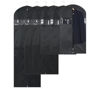 OTraki 6 Pièces Housse Vetements à Suspendre, 60x180/150/100cm Housse de Protection Tissu Oxford Anti Poussière Imperméables Housse Costume avec Zip pour Chemise Costumes Robe