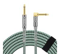 OTraki Câble De Guitare avec Fiche Jack 6,3mm, Câble D'Instrument de 3M, avec Fiches CoudéEs et 1 Fiche Jack Standard pour Guitare électrique(1 Pièce)