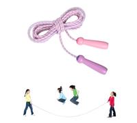 OTraki Corde à Sauter Sport, 5 Mètres Enfant Adulte Multijoueurs Groupe Skipping Rope Réglable Poignée en Bois Antidérapante Corde de Coton Jump Rope pour École Fitness Activités Extérieures