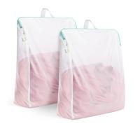 OTraki Filet de Lavage, 2 Filet à Linge Machine à Laver 50 x 60 cm Lot de Sacs à Linge avec Poignée Fermeture Eclair Sac de Lavage Maille Fine Réutilisable pour Sous-vêtements Blouse Chemises