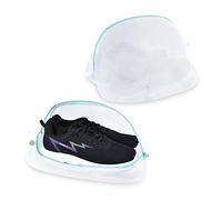 OTraki Filet Linge Machine à Laver pour Chaussures Lot de 2 Sac à Linge en Maille Filet de Lavage avec Fermeture Éclair Sac de Lavage pour Chaussures de Sport Baskets Blanchisserie Voyage Rangement