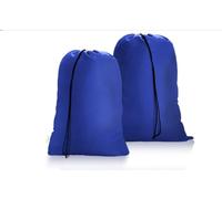 OTraki Lot de 2 sacs à linge de voyage - 70 x 90 cm - Étanche - Avec cordon de serrage - Pliable - Avec cordon de serrage - Pour le camping, le dortoir et les voyages - Noir