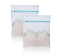 OTraki Lot de 2 sacs à linge pour machine à laver, 30 x 40 cm, petit filet, avec fermeture éclair, réutilisables, pour chemisier, chaussures, soutien-gorge, chaussettes, vêtements de bébé