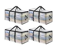 OTraki Lot de 4 Sac de Déménagement, Sacs pour Déménagement Voyage, Grand Sac de Rangement avec Poignées Renforcées pour Vêtement & Linge de Lit, 73 x 35 x 37 cm