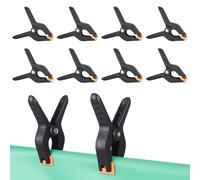 OTraki Lot de 8 Pinces à Ressort, 4 Pouces Grand Pince Serre Joint de Menuisier à Mâchoire Mobile, Pinces Robuste en Tissu Plastifié pour Travail du Bois, Studio Photo et Projets Artisanau