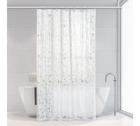 OTraki Rideau de Douche 120 x 200 cm - Anti-moisissure - Lavable - avec Aimant - Transparent - en EVA - pour Baignoire - Imperméable - pour Salle de Bain - pour Famille