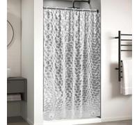 OTraki Rideau de Douche 120 x 200cm,3D Semi Transparent EVA Rideau de Douche Anti Moisissure,Imperméable Rideau Douche Plastique avec 2 verstärkte Bleiblöcke,8 Duschvorhangringe enthalten