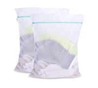 OTraki Sacs à Linge 60x80cm Lot de 2 Sac à Lavage du Linge à Mailles Filet de Lavage Grande Taille avec Fermeture Eclair Laundry Bags Filet à Linge pour Machine à Laver Blouse Chemises