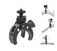 OTraki Support Caméra pour Moto et Vélo, Fixation Guidon avec Double Rotule 360° Filetage 1/4", Accessoire Support Caméra d'action Accessoires pour Tube 20-26mm GoPro Hero Insta360 One X2 DJI Osmo