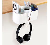 OTraki Support Casque 4 en 1 Table Porte-gobelet Blanc