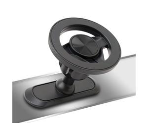 OTraki Support magnétique Double Face pour Voiture, Support à 360°, Mini Support magnétique pour téléphone, en métal, Compatible MagSafe, Convient aux Hommes et aux Femmes, Noir