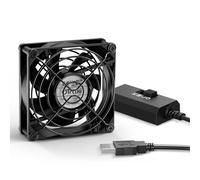 OTraki Ventilateur USB 80mm avec 3 Vitesse Réglable, Ventilateurs PC 8cm 5V USB Cooling Fan pour Ordinateur Portable/PS5/PS4/TV Box/Routeur/Récepteur/Projecteur