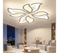 OTREN Plafonnier LED Dimmable Moderne, Luminaire Plafonnier Salon con Telecomando e APP, Timer e Funzione di Memoria, 3000k-6500k Lampe Plafond pour Chambre, Salle à Manger(4TêTes/ø68cm)