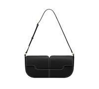 OTroyllvaoT Petit sac à bandoulière pour femme, sac à main cent aisselles, pochette vintage classique, sacs en cuir sous les bras, Noir-b, 7.9*3.9*7.1 inches