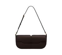 OTroyllvaoT Petit sac à bandoulière pour femme, sac à main cent aisselles, pochette vintage classique, sacs en cuir sous les bras, ébène, 7.9*3.9*7.1 inches
