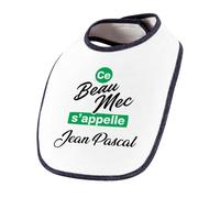Otshirt Bavoir Ce beau mec sappelle Jean-Pascal - Baby Bib - Idée Bavoir Bébé Cadeau Naissance Baby Shower Anniversaire Fête Original Famille Noël.