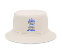 Otshirt Bob Premium Beige Data Analyst Formidable | Coton Brossé 260 g/m² Taille Unique Homme Femme | Chapeau de Soleil Pêche Randonnée Festival | Idée Cadeau Fête des Pères
