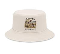 Otshirt Bob Premium Beige Juste Un Gars Qui Aime Les Braques | Coton Brossé 260 g/m² Taille Unique Homme Femme | Chapeau de Soleil Pêche Randonnée Festival | Idée Cadeau Papa de Chien Fête des Pères