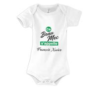 Otshirt Body Bébé Ce beau mec sappelle Francois-Xavier - Body 3-6 mois - Idée Body Bébé Manches Courtes Cadeau Naissance Baby Shower Anniversaire Fête Original Famille Noël.