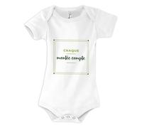 Otshirt Body Bébé Chaque Montee Compte - Baby Bodysuit - Idée Body Bébé Manches Courtes Cadeau Naissance Baby Shower Anniversaire Fête Original Famille Noël. - 12-18 mois - Vert&Vert - 3