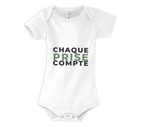 Otshirt Body Bébé Chaque Prise Compte - Baby Bodysuit - Idée Body Bébé Manches Courtes Cadeau Naissance Baby Shower Anniversaire Fête Original Famille Noël. - 6-12 mois - Bleu&Vert - 1