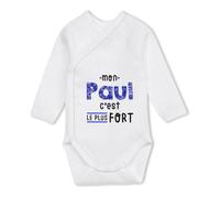 Otshirt Body Bébé Manches Longues Mon Paul C'est le plus fort - Baby Bodysuit 6-12 mois - Idée Body Bébé Manches Longues Cadeau Naissance Baby Shower Anniversaire Fête Original Famille Noël.