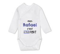 Otshirt Body Bébé Manches Longues Mon Rafael C'est le plus fort - Baby Bodysuit 0-3 mois - Idée Body Bébé Manches Longues Cadeau Naissance Baby Shower Anniversaire Fête Original Famille Noël.