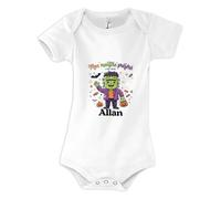 Otshirt Body Bébé Mon Monstre Prefere C'est Mon Allan - Body 0-3 mois - Idée Body Bébé Manches Courtes Cadeau Naissance Baby Shower Anniversaire Fête Original Famille Noël.