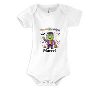 Otshirt Body Bébé Mon Monstre Prefere C'est Mon Marcel - Body 0-3 mois - Idée Body Bébé Manches Courtes Cadeau Naissance Baby Shower Anniversaire Fête Original Famille Noël.