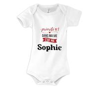 Otshirt Body Bébé Priorite N1 dans ma vie C'est ma Sophie - Body 3-6 mois - Idée Body Bébé Manches Courtes Cadeau Naissance Baby Shower Anniversaire Fête Original Famille Noël.