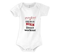 Otshirt Body Bébé Priorite N1 dans ma vie C'est ma Street workout - Body 0-3 mois - Idée Body Bébé Manches Courtes Cadeau Naissance Baby Shower Anniversaire Fête Original Famille Noël.
