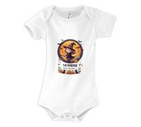 Otshirt Body Bébé Tatoueuse - Joyeux Halloween 2 - Body 0-3 mois - Idée Body Bébé Manches Courtes Cadeau Naissance Baby Shower Anniversaire Fête Original Famille Noël.