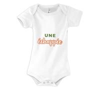 Otshirt Body Bébé Une Echappee - Baby Bodysuit - Idée Body Bébé Manches Courtes Cadeau Naissance Baby Shower Anniversaire Fête Original Famille Noël. - 18-24 mois - Kaki&Orange - 2