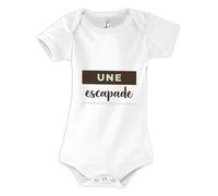 Otshirt Body Bébé Une Escapade - Baby Bodysuit - Idée Body Bébé Manches Courtes Cadeau Naissance Baby Shower Anniversaire Fête Original Famille Noël. - 6-12 mois - Marron&Vert - 4