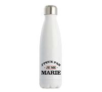 Otshirt Bouteille Isotherme Je me marie 2 | Gourde | Idée Cadeau EVG EVJF Enterrement de Vie Garçon Jeune Fille Humour Original Mariage Drôle Unique