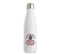 Otshirt Bouteille Isotherme Un Mauvais Jour de Moto | Gourde | Idée Cadeau Mob Mobeur Motard Passion Moto Humour Original Anniversaire Noël Rider Biker Drôle