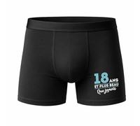 Otshirt Caleçon 18 Ans et Plus Beau Que Jamais - Humour Anniversaire Cadeau Coton Homme Idée Cadeau - Taille M