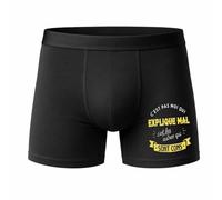 Otshirt Caleçon C'est Pas Moi Qui Explique Mal - Humour Boxer Coton Motif Idée Cadeau Homme - Taille S