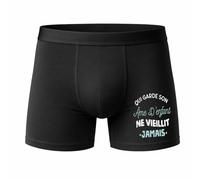 Otshirt Caleçon Son Ame Denfant - Humour Boxer Coton Motif Idée Cadeau Homme - Taille L