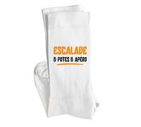 Otshirt Chaussettes escalade potes apéro | Socks | Taille 41-45 | Idée Chaussettes Personnalisées Cadeau Fête Original Famille Travail Départ Collègue Retraite Noël.