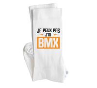 Otshirt Chaussettes Je peux pas j’ai bmx | Socks | Taille 41-45 | Idée Chaussettes Personnalisées Cadeau Fête Original Famille Travail Départ Collègue Retraite Noël.