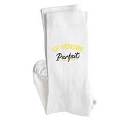 Otshirt Chaussettes Le gendre parfait | Socks | Taille 41-45 | Idée Chaussettes Personnalisées Cadeau Fête Original Famille Travail Départ Collègue Retraite Noël.