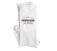 Otshirt Chaussettes Le meilleur Professeur | Socks | Taille 41-45 | Idée Chaussettes Personnalisées Cadeau Fête Original Famille Travail Départ Collègue Retraite Noël.