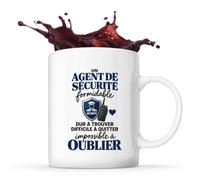 Otshirt Mug Agent de Sécurité Formidable | Tasse Céramique 330 ml Recto Verso Passe au Lave-Vaisselle | Café Thé Bureau Maison | Idée Cadeau Vigile Collègue Noël Départ