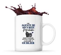 Otshirt Mug Agente de Sécurité Formidable | Tasse Céramique 330 ml Recto Verso Passe au Lave-Vaisselle | Café Thé Bureau Maison | Idée Cadeau Vigile Collègue Noël Départ