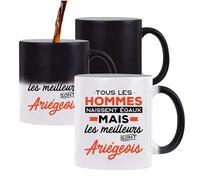 Otshirt Mug Magique Ariégeois | Les meilleurs Hommes | Mug qui change couleur avec la chaleur | Idée Cadeau Ariegeois Région Humour Drôle Marrant Original Anniversaire
