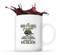 Otshirt Mug Militaire Formidable | Tasse Céramique 330 ml Recto Verso Passe au Lave-Vaisselle | Café Thé Bureau Maison | Idée Cadeau Armée Collègue Noël Départ