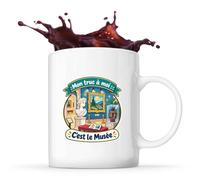 Otshirt Mug Mon truc à moi : C'est le Musée Mon truc à moi - Activité | Tasse Céramique 330 ml Recto Verso Passe au Lave-Vaisselle | Café Thé Bureau Maison | Idée Cadeau Collègue Noël Départ