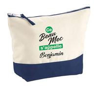Otshirt Pochette Ce Beau mec sappelle Benjamin - Pouch - Idée Pochette Rangement Cadeau Anniversaire Fête Original Famille Travail Départ Collègue Retraite Noël.