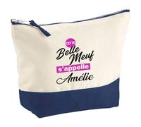 Otshirt Pochette Cette Belle meuf sappelle Amelie - Pouch - Idée Pochette Rangement Cadeau Anniversaire Fête Original Famille Travail Départ Collègue Retraite Noël.